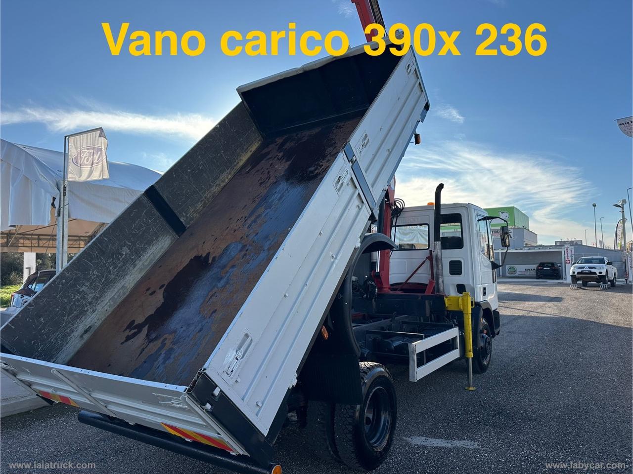 EUROCARGO TECTOR 75E15 RIBALTABILE CON GRU-PINZA ROTANTE