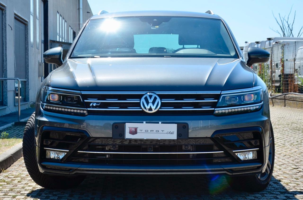 VOLKSWAGEN TIGUAN 2.0 TDI R-LINE INT+EXT 4MOTION 150cv DSG, UFF ITALIANA, SERVICE VW, FULL LED, RETRO 360, PERMUTE