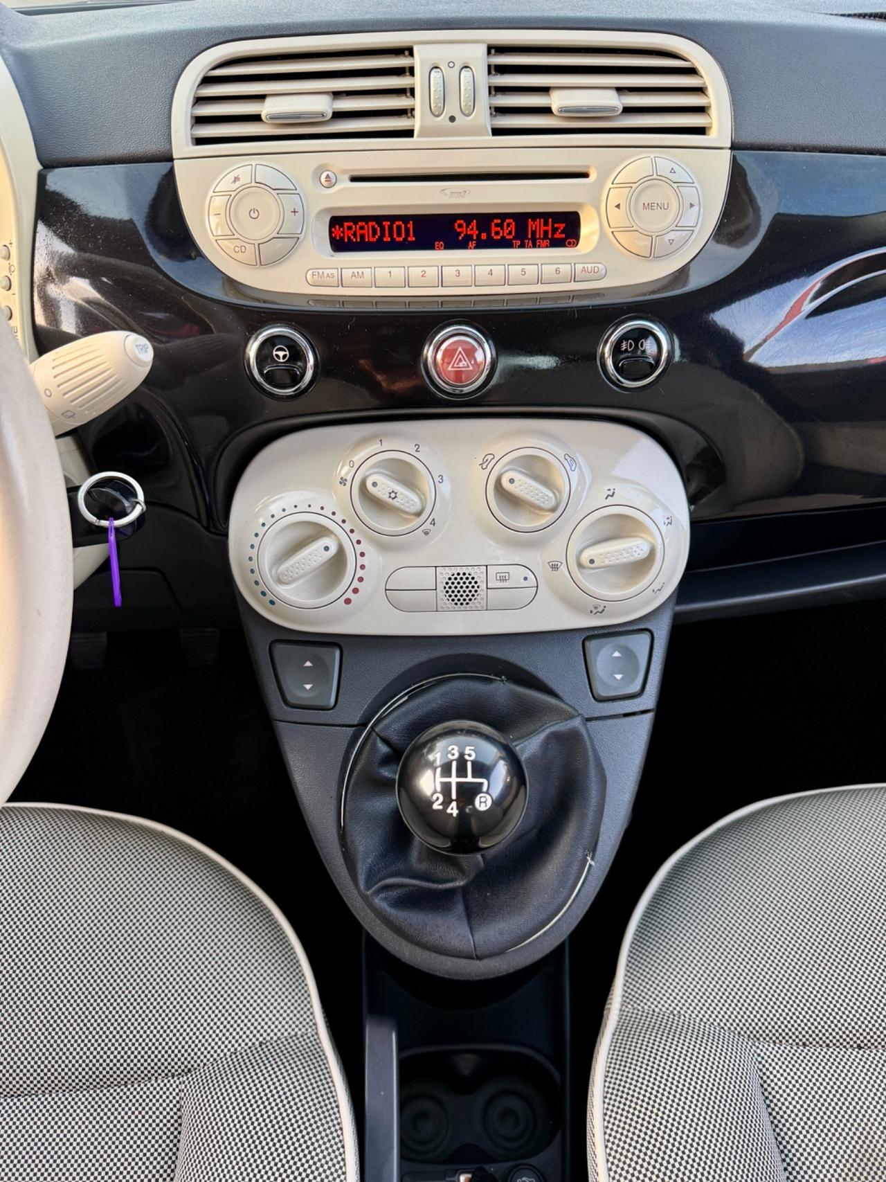 Fiat 500 1.2i Benzina 2010 TETTO APRIBILE