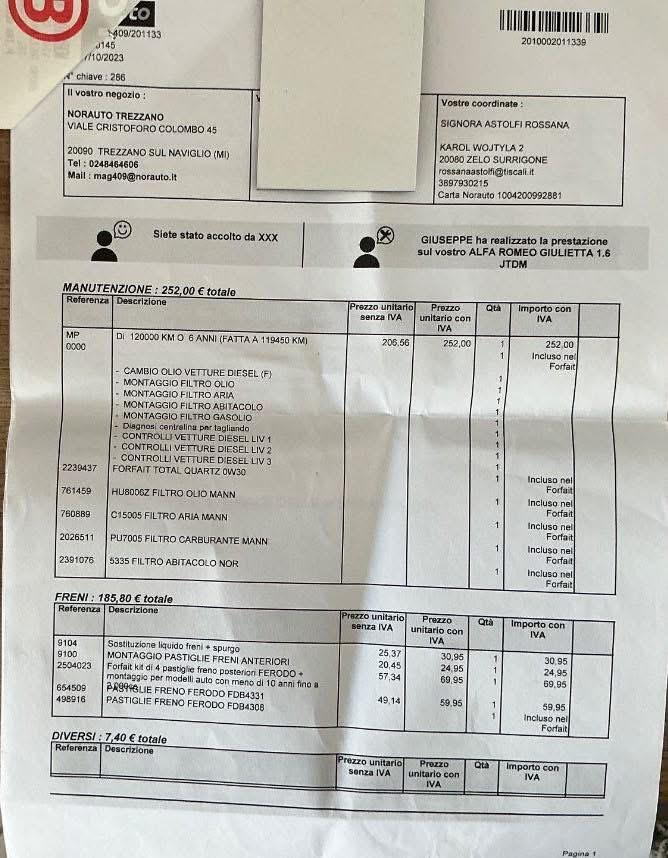 Alfa Romeo Giulietta 1.6 MJT 120CV