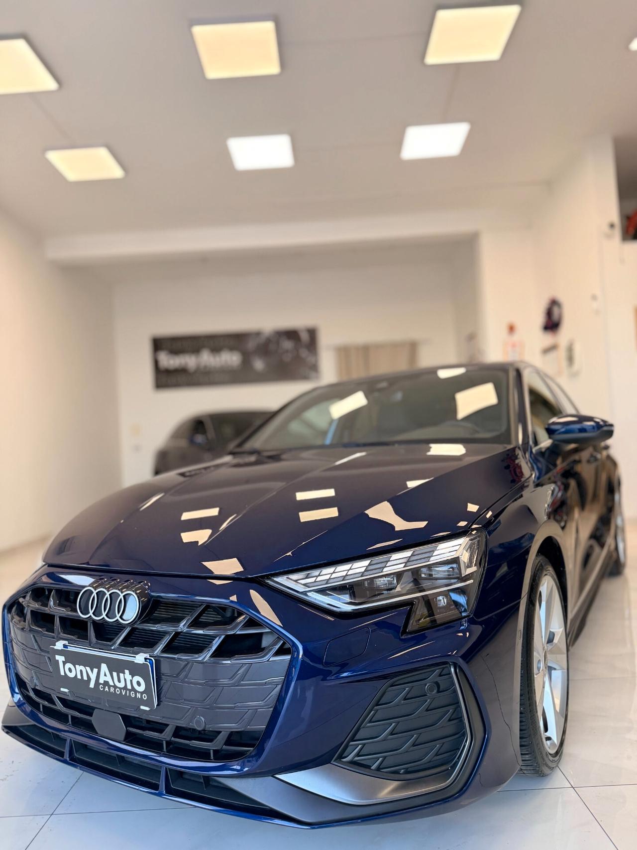 Audi A3 SPB 35 TDI S tronic line edition PACCHETTO LUCI SOFFUSE,APPLE CARPLAY,NAVI,TELECAMERA,FARO MATRIX