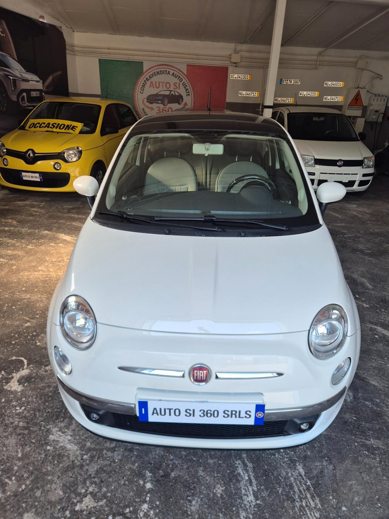 Fiat 500 1.2 benzina tetto panoramico neo patentati