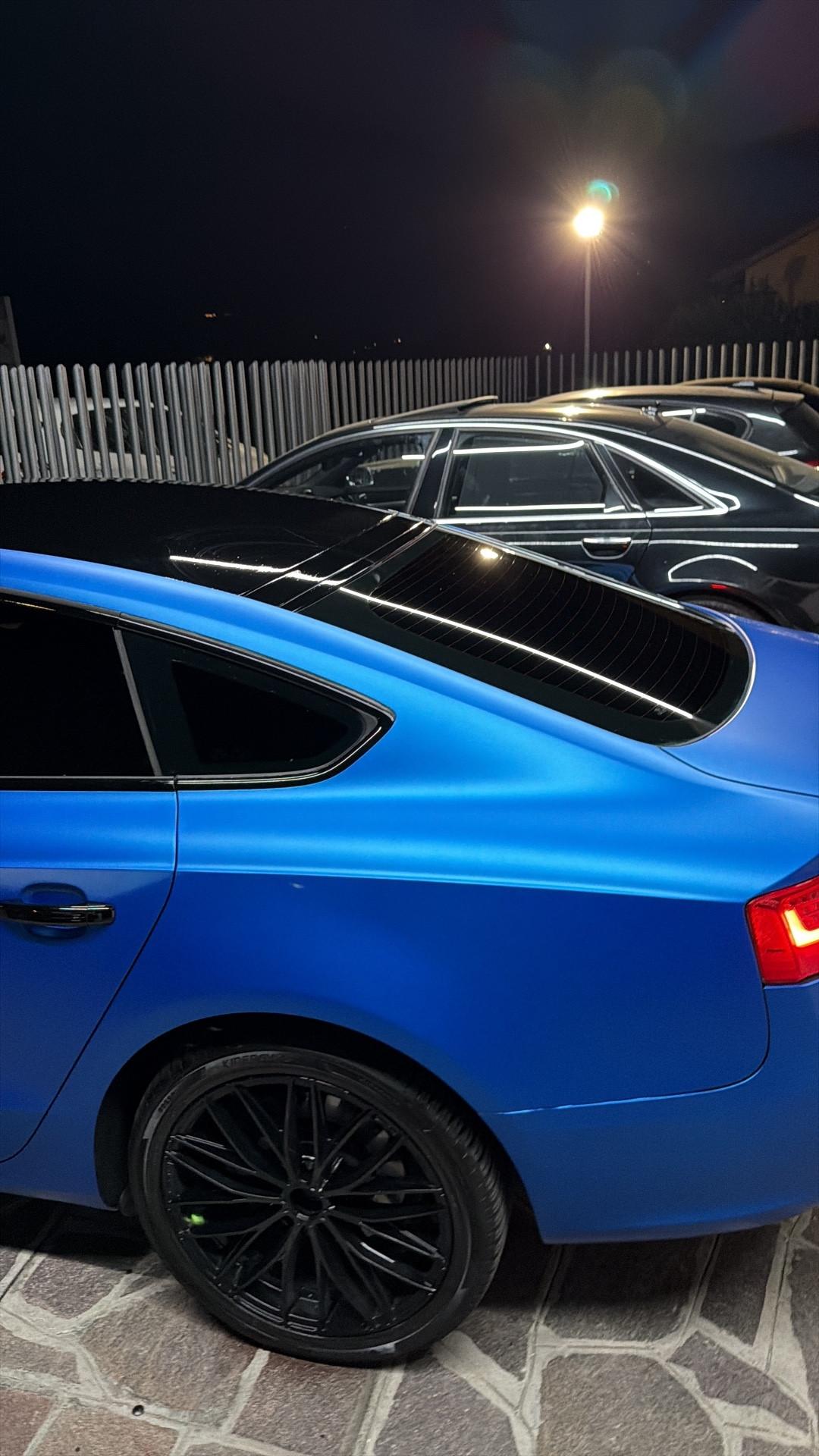 Audi A5 Sportback 2.0 tdi 177cv s-tronic Wraping Blu Opaco