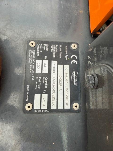 Escavatore Cingolato DOOSAN DX62R