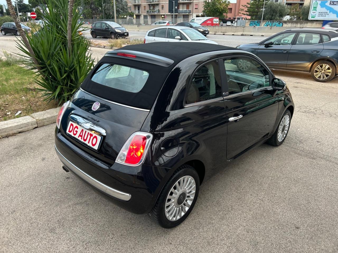 Fiat 500 1.2 benzina Lounge cabrio 70 cv 2012