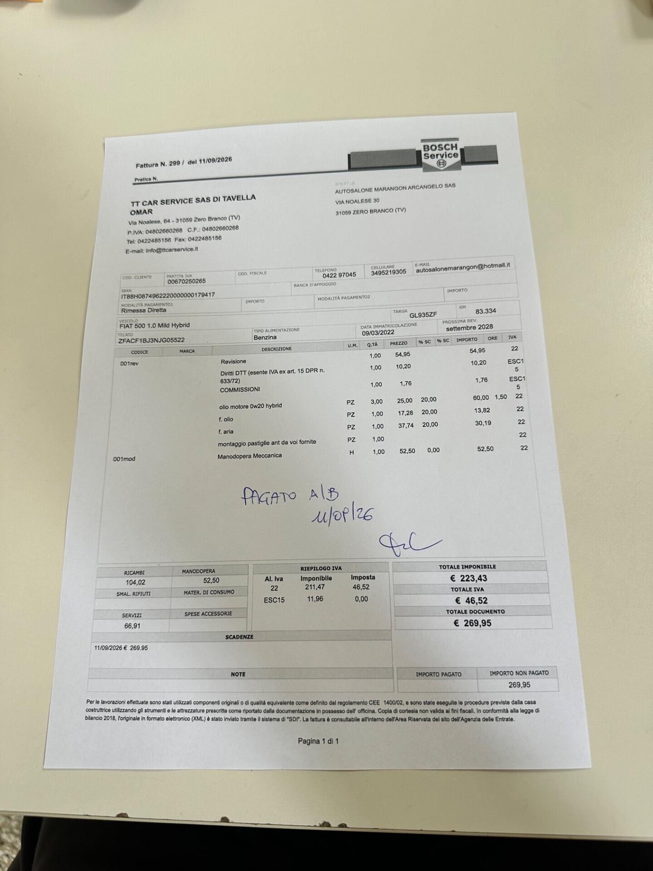 Fiat 500 1.0 Hybrid