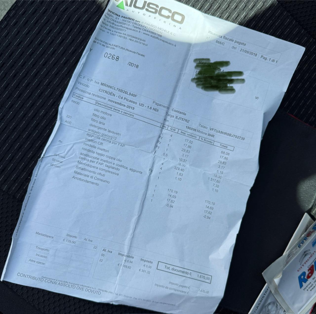 CITROEN C4 GR.PICASSO 1.6 e-HDi 7POSTI NEOPATENTATI