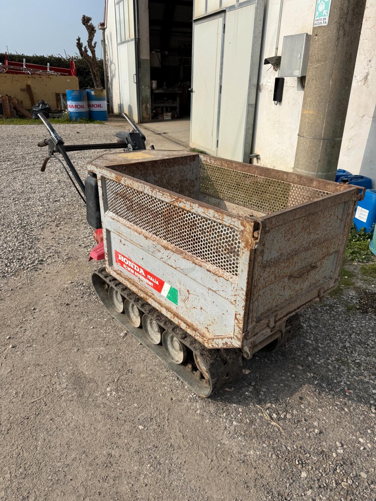 Cariola Honda benzina, ribaltamento idraulico 400kg