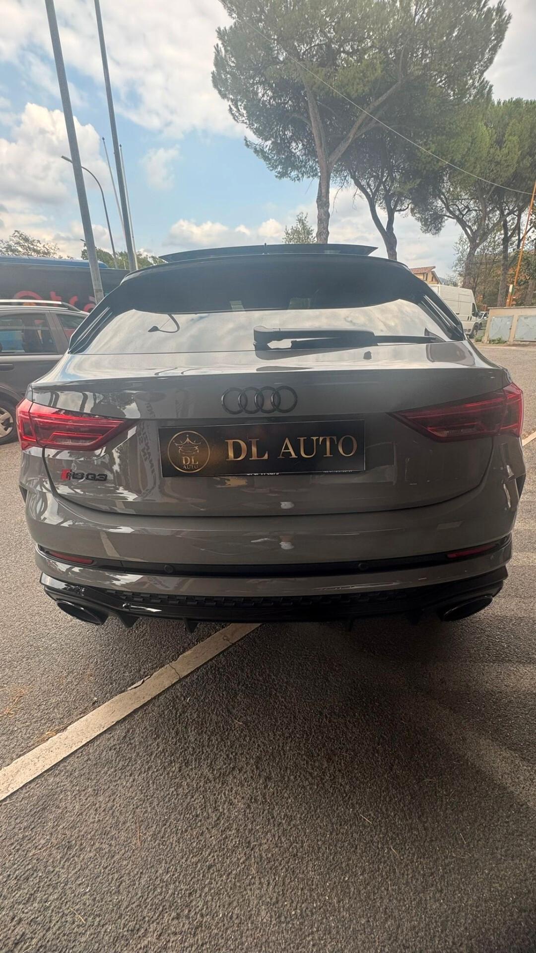 Audi RS Q3 R3 SPORTBACK GRIGIO NARDò TETTO APRIBILE GARANZIA CASA MADRE 2027
