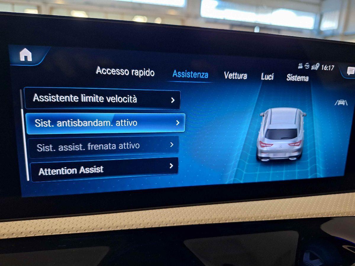 MERCEDES CLA 180 d Aut. Shooting B Sport - APPLE - PELLE - RETROCAM- GAR.24MESI