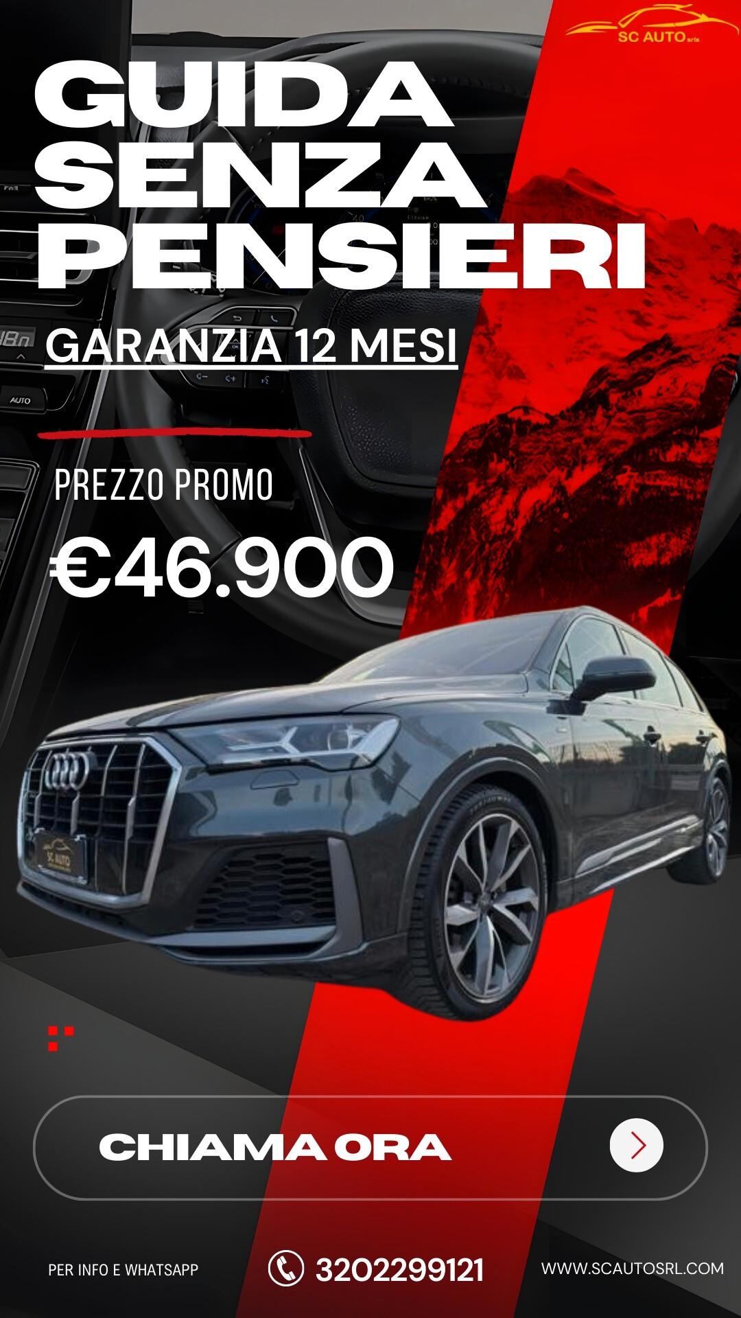 Audi Q7 50 TDI quattro tiptronic Sport Plus PREZZO CON FINANZIAMENTO