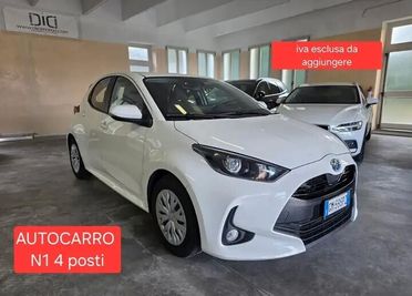 Toyota Yaris 1.5h hybrid AUTOCARRO N1 4 POSTI van automatica un