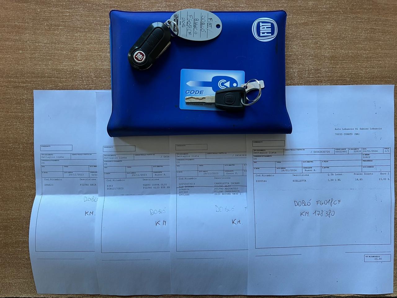 Fiat Dobló 1.3 MJT EU6B 95cv Bagagliera Rullo Carico