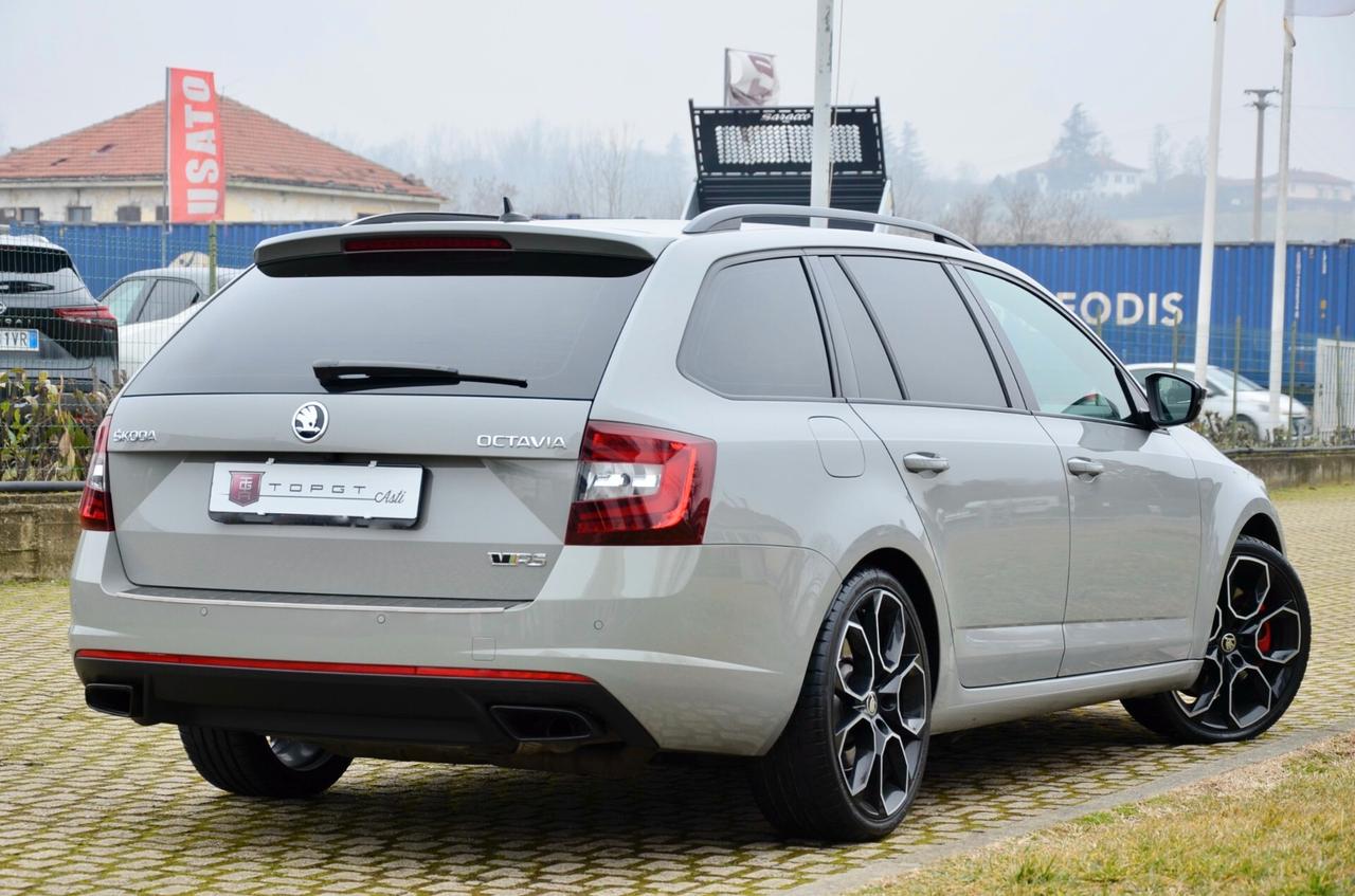 SKODA OCTAVIA SW 2.0 TSI RS 245cv DSG, SERVICE VW, UFF ITALIANA, SCARICO, FULL LED, RETROCAMERA, APPLE ANDROID, 19", PERMUTE