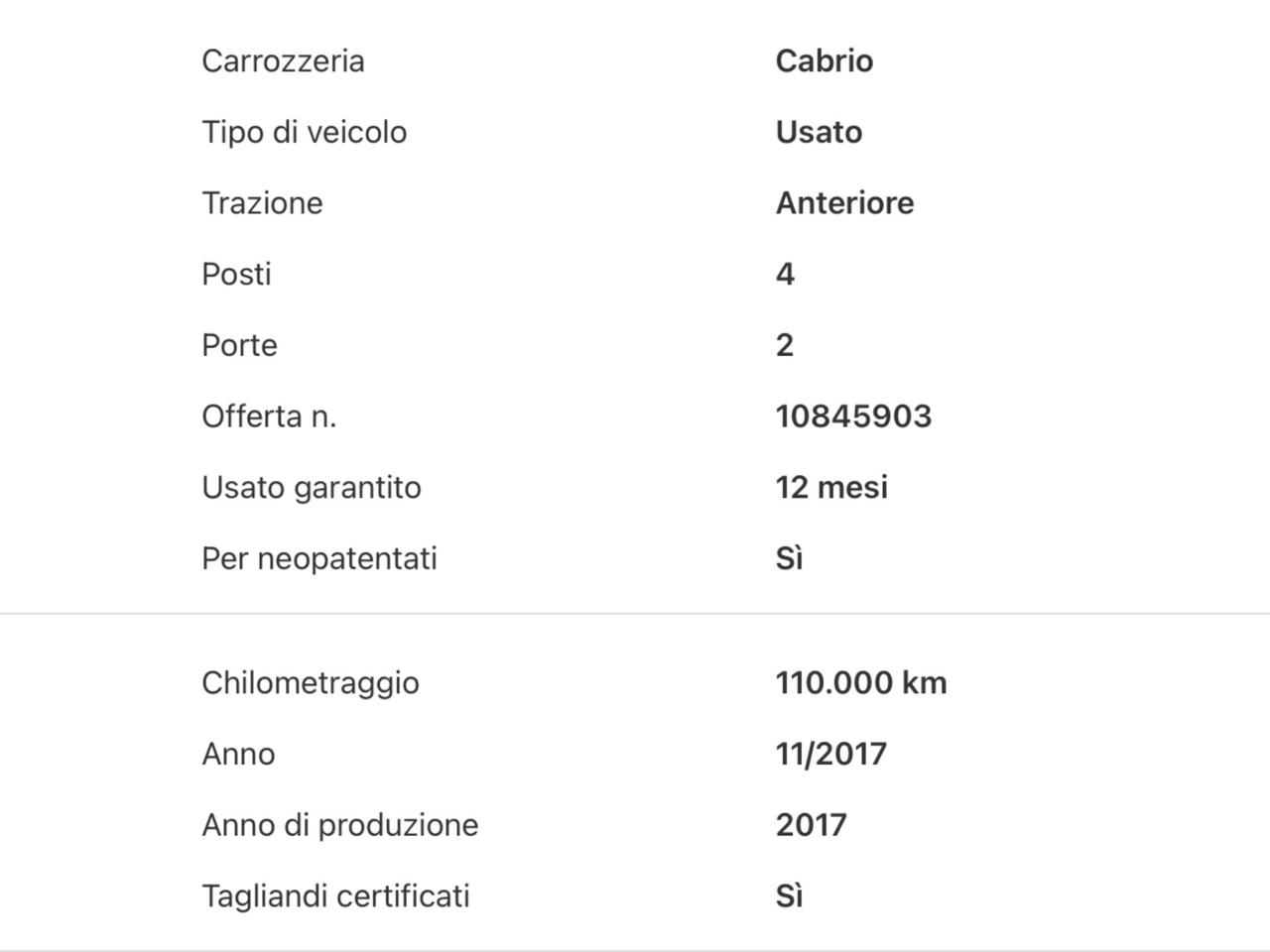 Mini 1.5 One Cabrio Perfetta