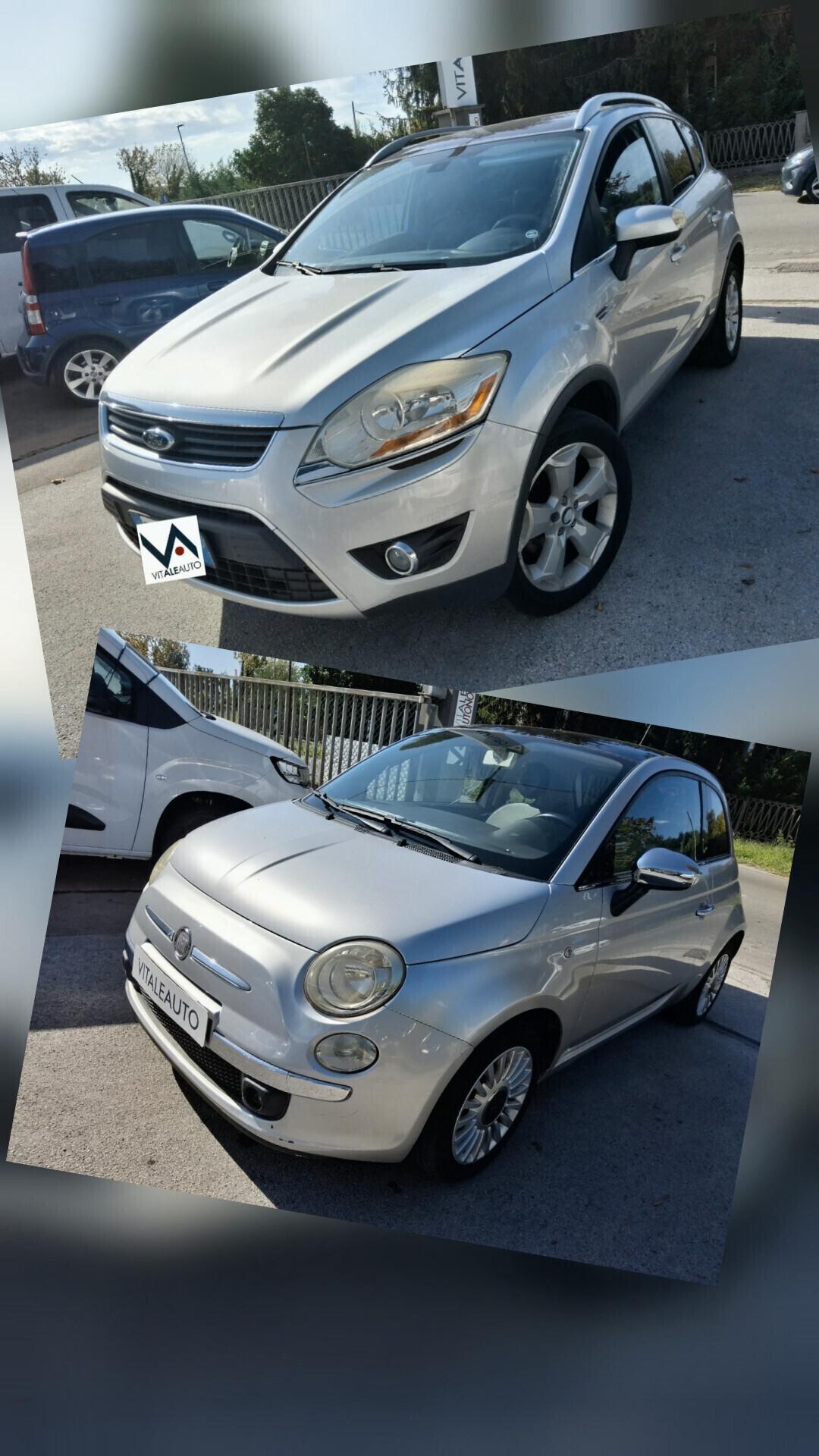 Ford Kuga 2.0d piu' Fiat 500 1.2 X COMMERCIANTI