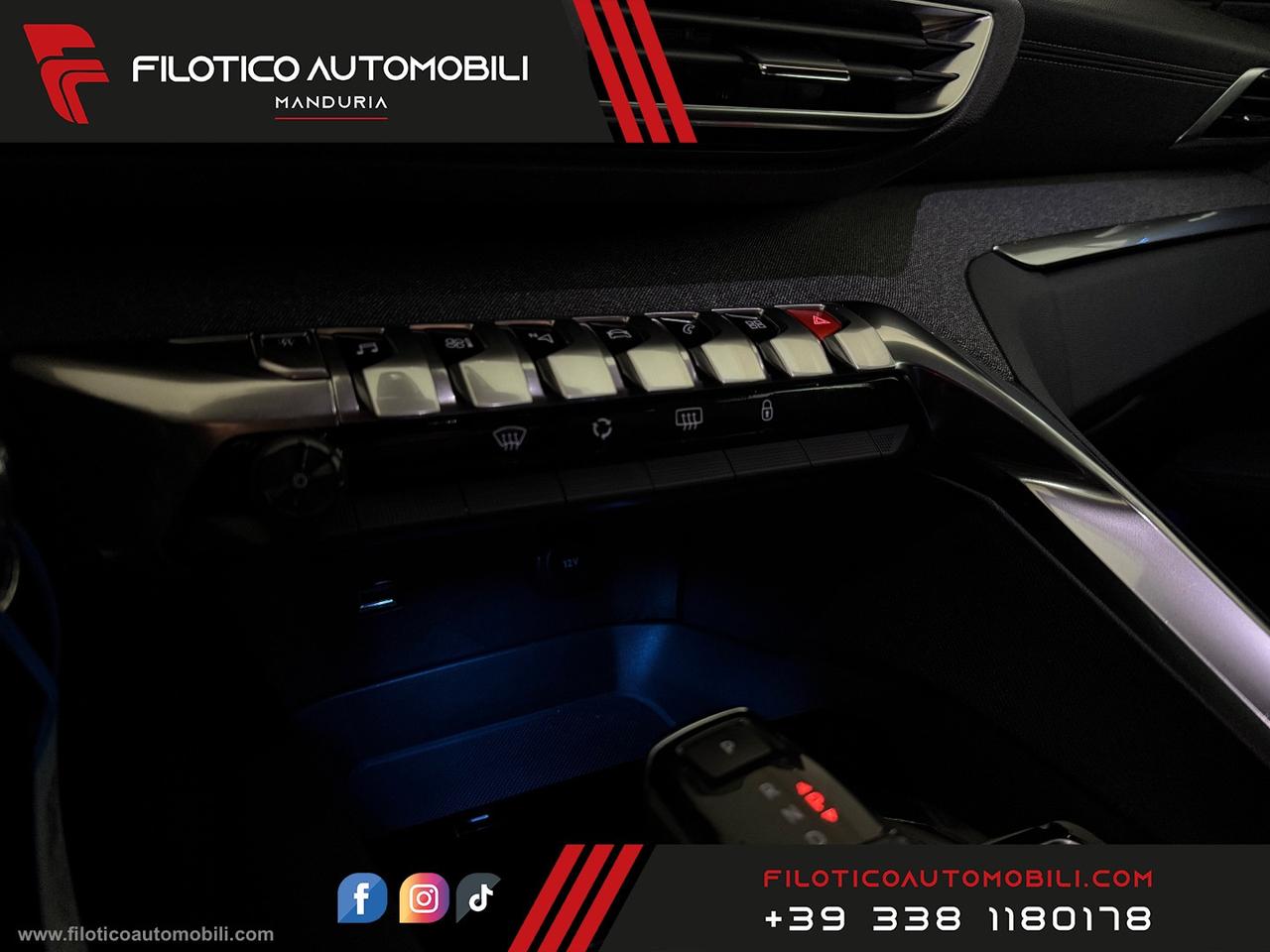 PEUGEOT 3008 BlueHDi 130 S&S EAT8 GT Line LUCI AMBIENT - FULL LED