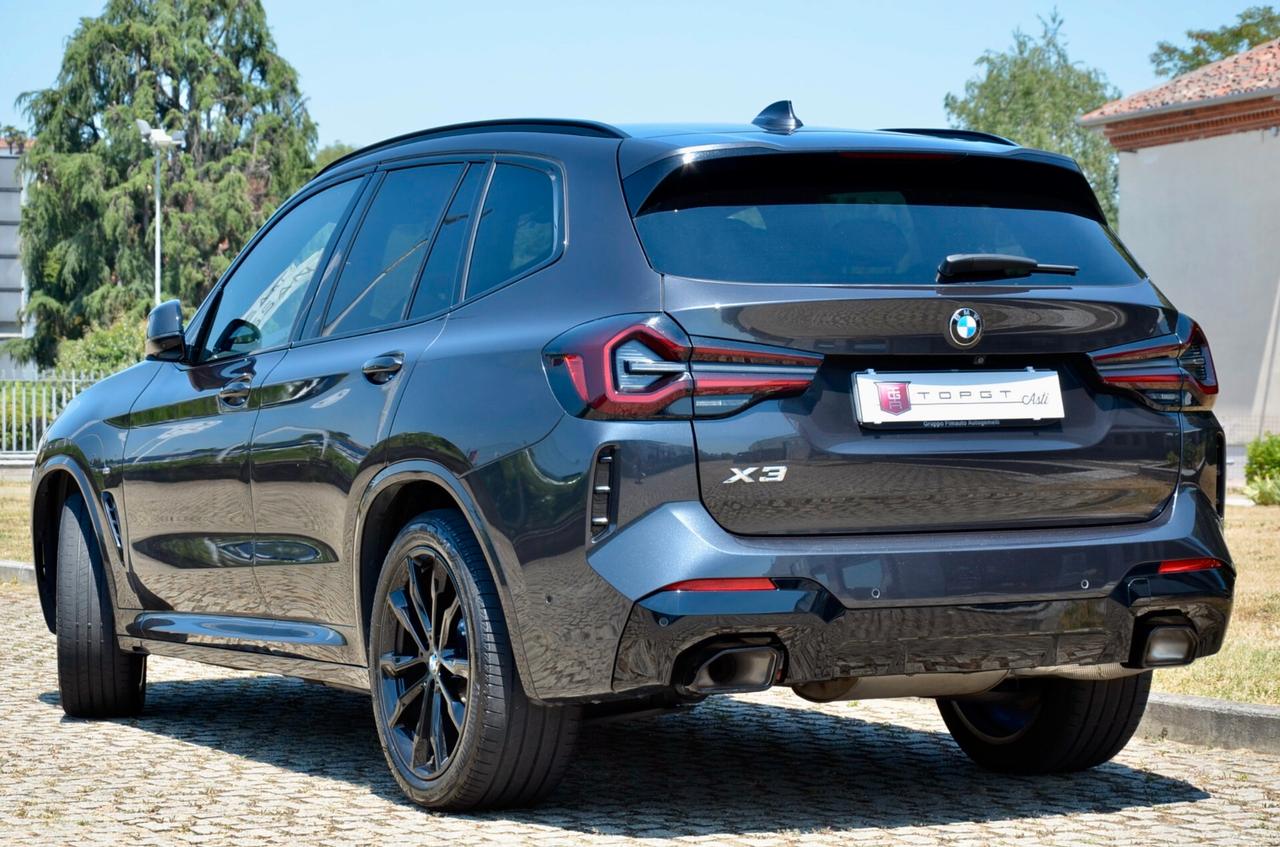 BMW X3 XDRIVE20d MHEV 48V MSPORT 190cv AUTO, UFF ITALIANA, GARANZIA BMW, SERVICE BMW, EURO 6D, FULL LED, RETRO 360°, PERMUTE
