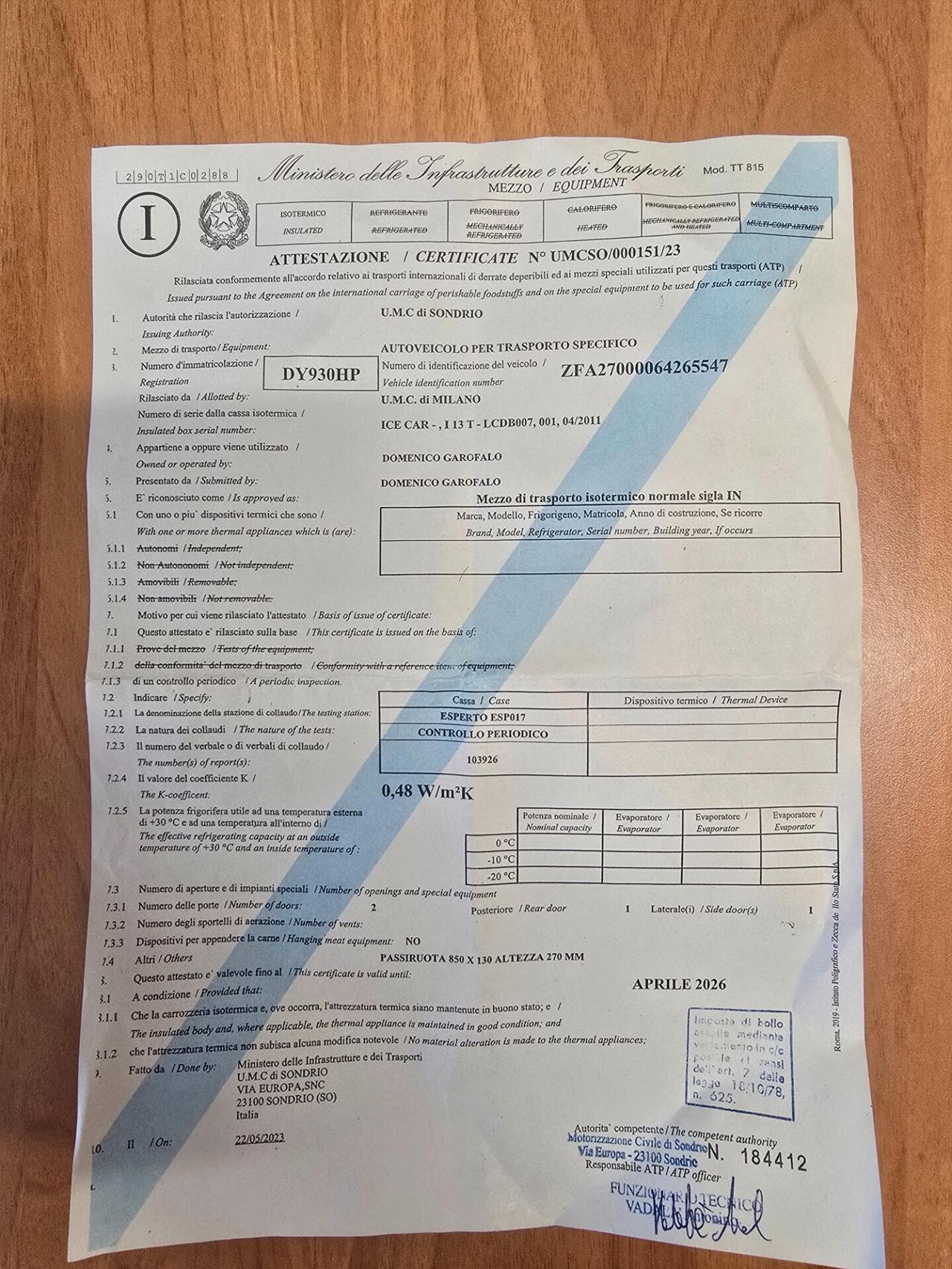 Fiat Scudo 1,6 Frigo