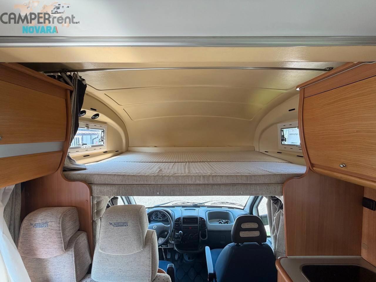 Mobilvetta ICARO S6 MANSARDATO COMPATTO 6 POSTI LETTO