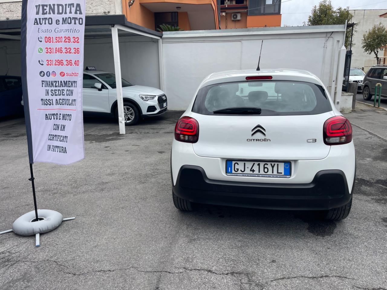 Citroen C3 BlueHDi 100 S&S Feel Pack KM CERTIFICATI IN FATTURA!