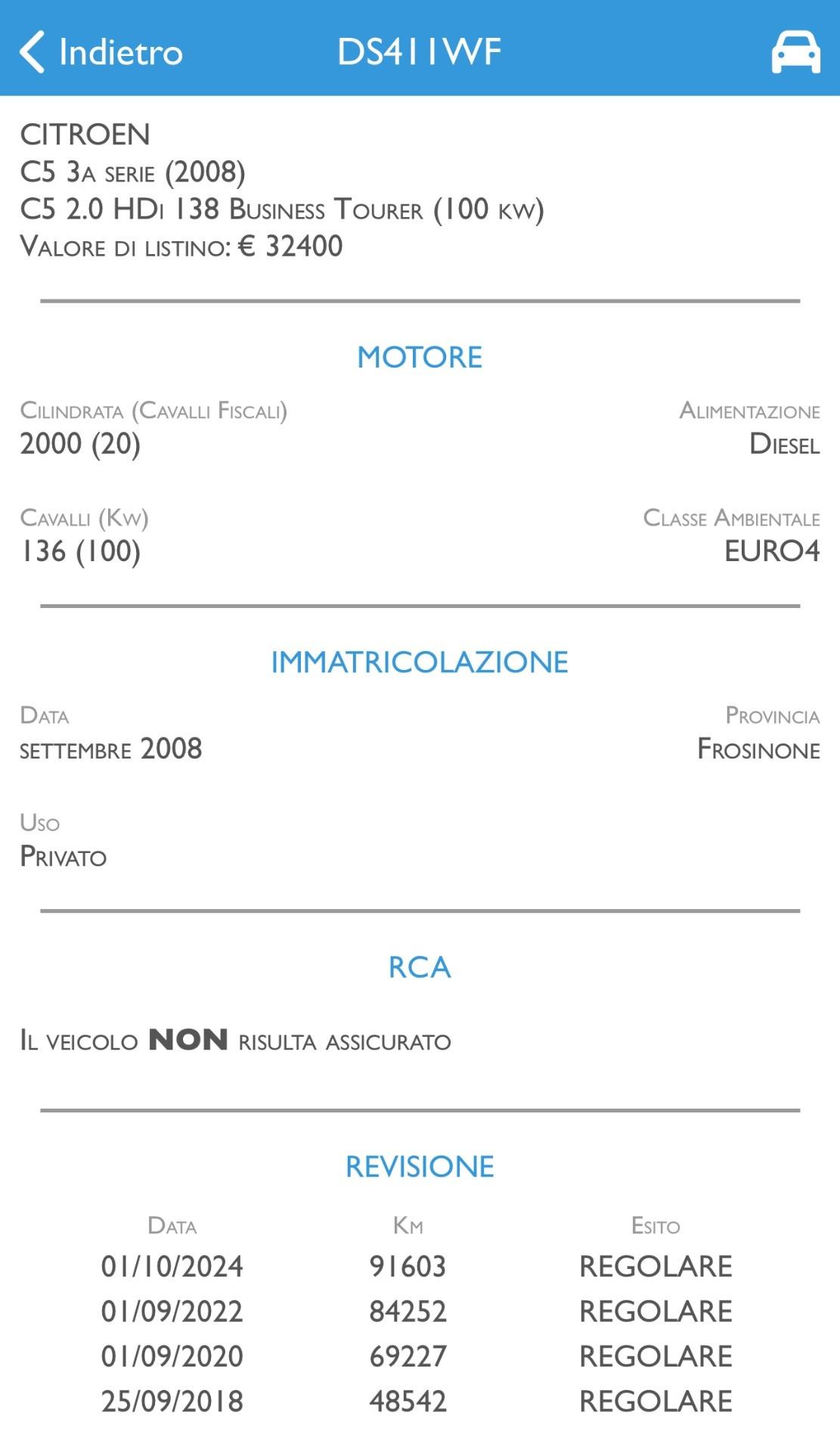 Citroen C5 2.0 HDi 138 Exclusive Tourer