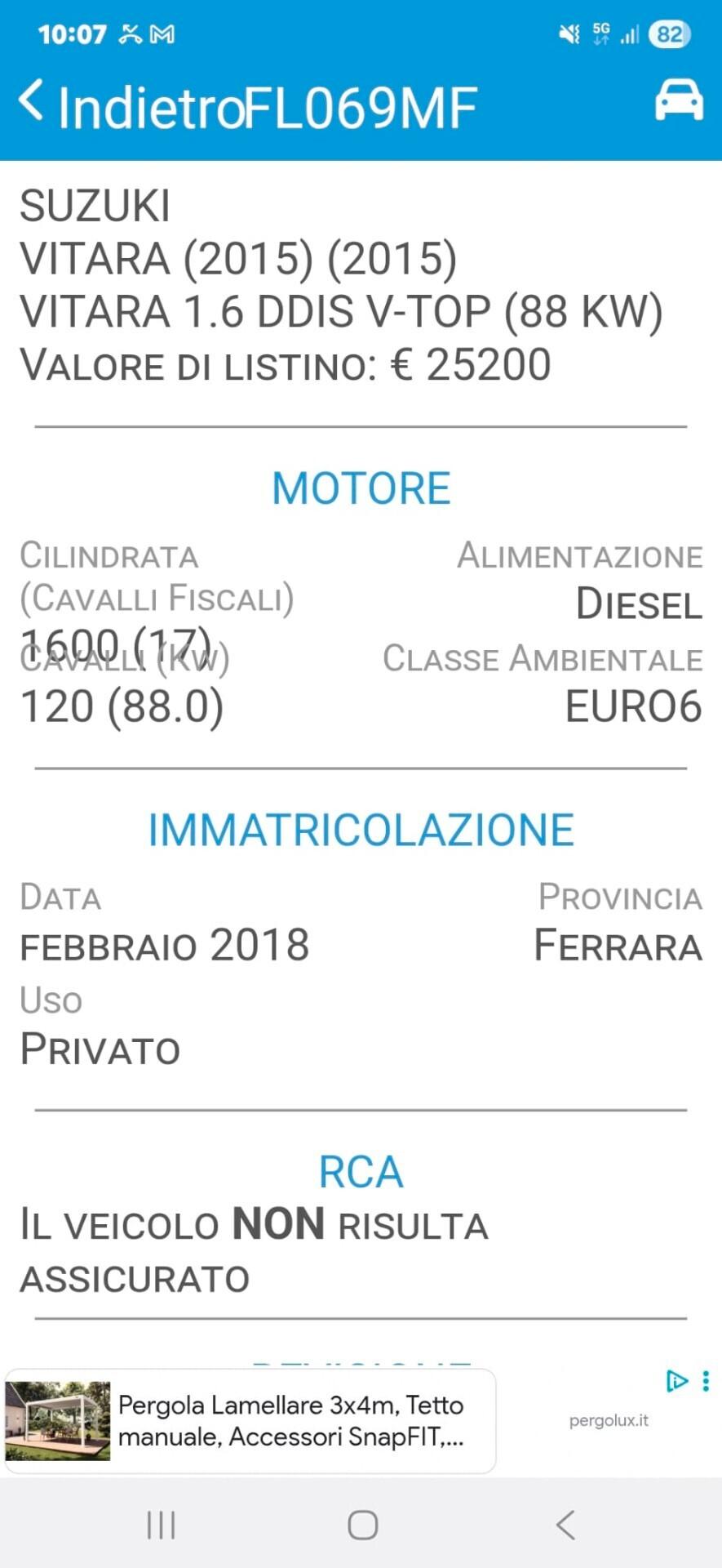 Suzuki Vitara 1.6D 120cv perfetta garantita 12 mesi