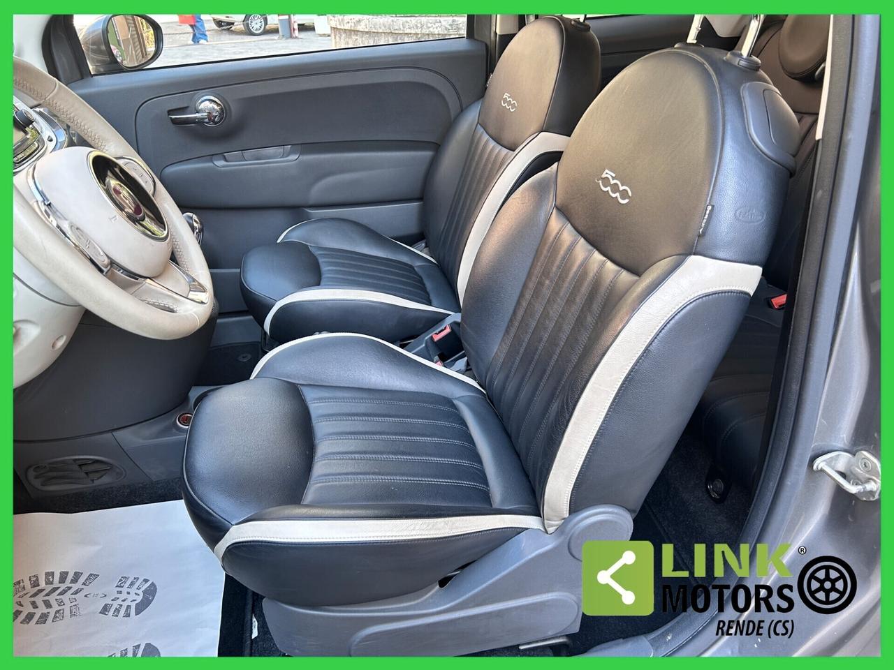 Fiat 500 1.2 Km 31.200 - Pelle Frau - 2016