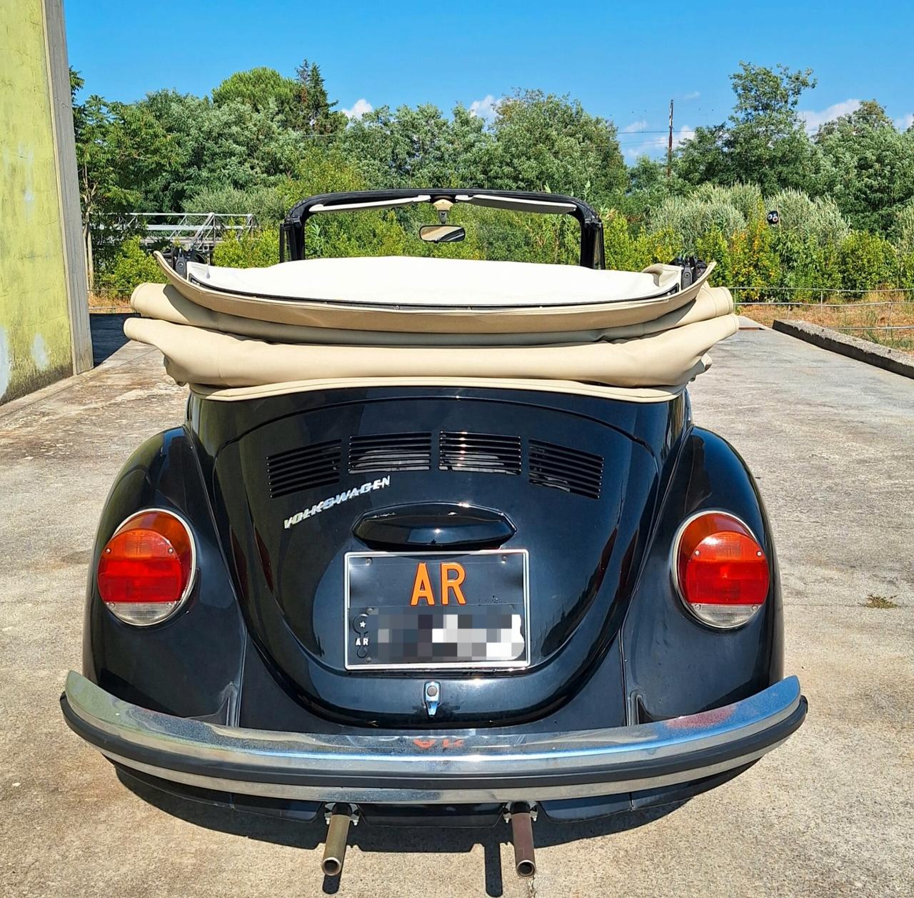 Volkswagen Maggiolino Cabrio - Targa Nera - Libretto a Pagine