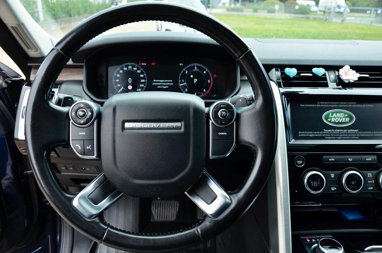 LAND ROVER DISCOVERY 3.0 TD6 HSE 249cv 7posti AUTO, UFF ITALIANA, TETTO, HI-FI MERIDIAN, FARI LED, RETROCAMERA, PERMUTE