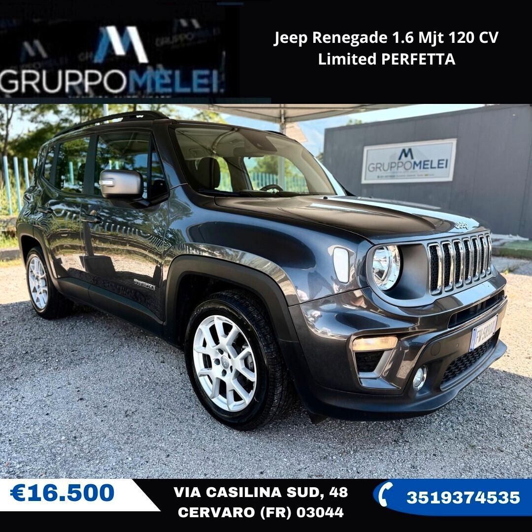 Jeep Renegade 1.6 Mjt 120 CV Limited PERFETTA