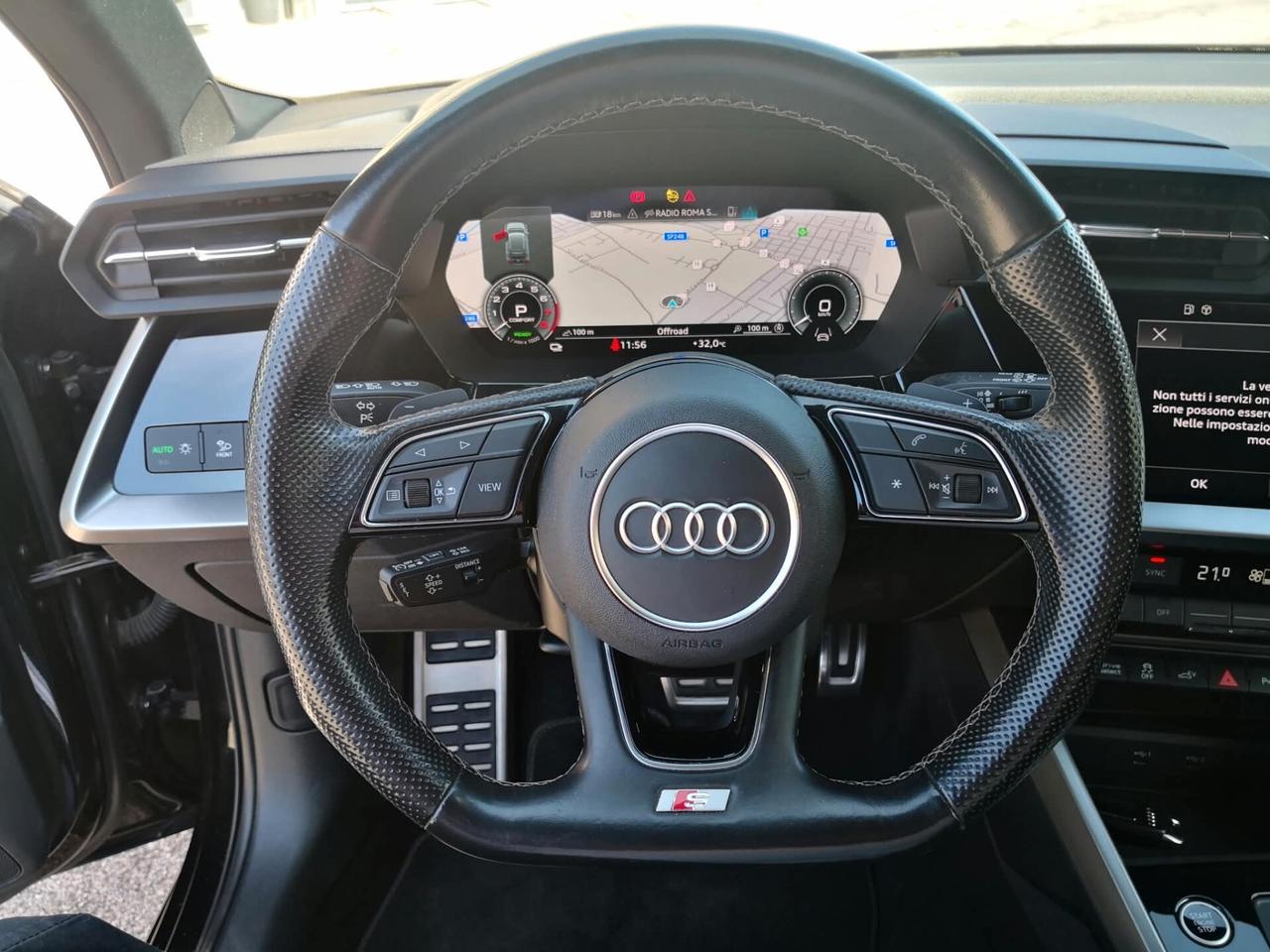 Audi A3 SPB 40 TFSI e S tronic Identity Black LINE ***TAGLIANDI AUDI***