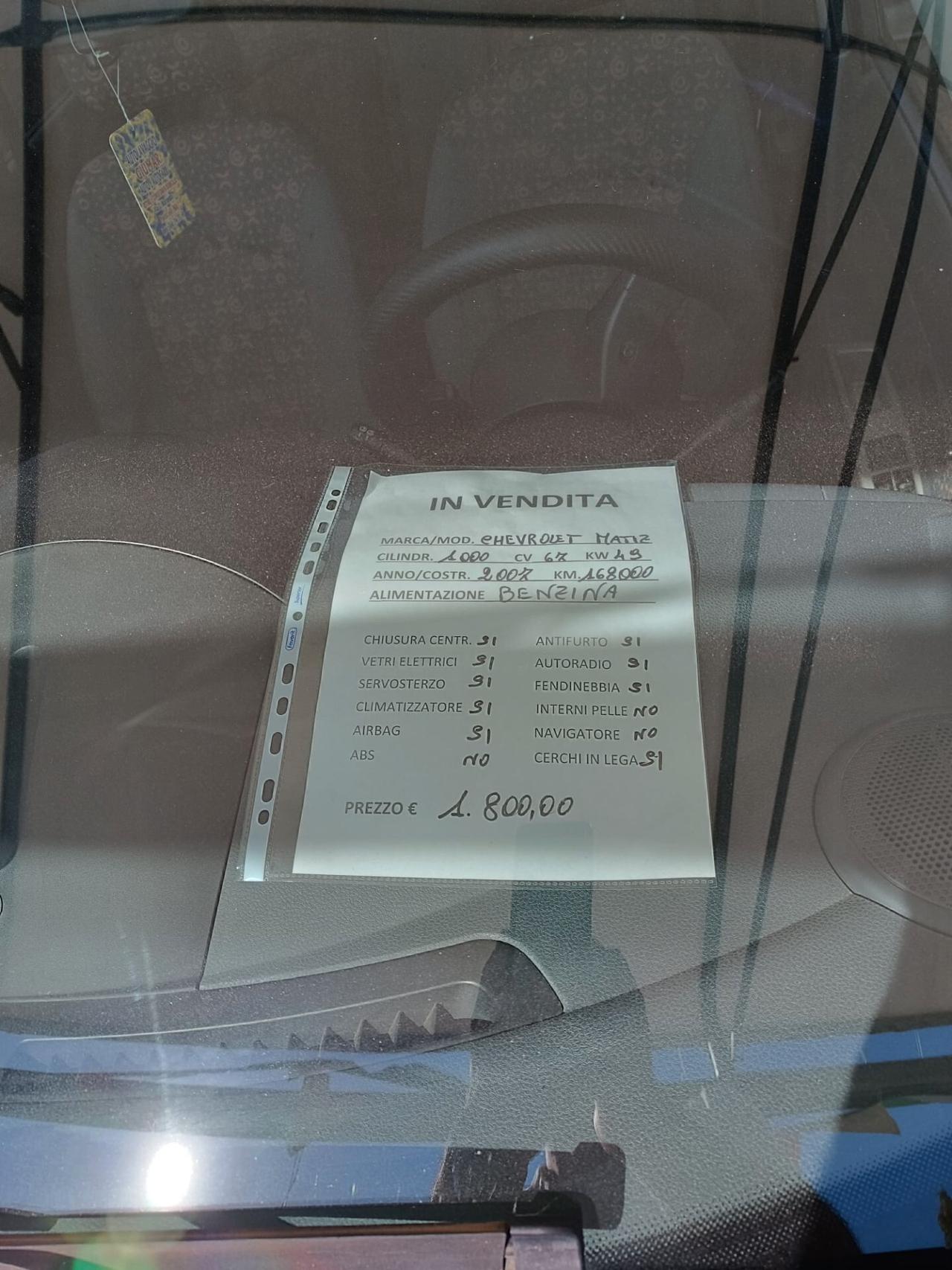 Chevrolet Matiz 1000 SX Energy