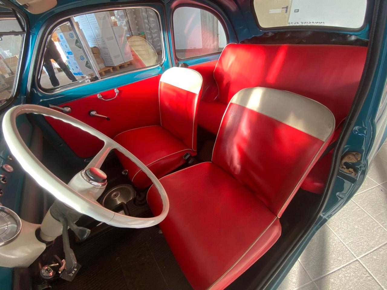 FIAT 500 F (1970) - BLU TURCHESE - CON TARGHE E LIBRETTO ORIGINALI