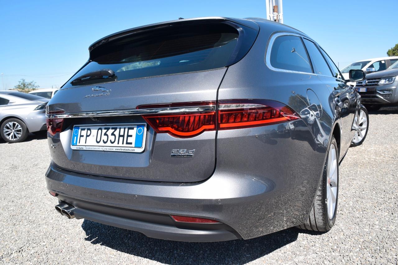 Jaguar XF Sportbrake 4X4 2.0D 180CV AWD automatica Prestige NAVI CRUISE SENSORI CAM PELLE BT