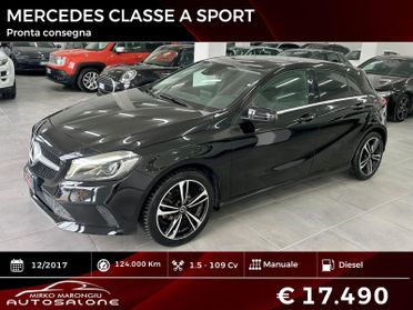 Mercedes-benz CLASSE A 180 d Sport finanziabile