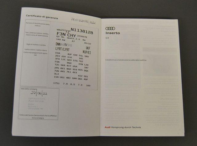 AUDI Q3 SPB 40 TFSI S tronic Quattro edition S-line **