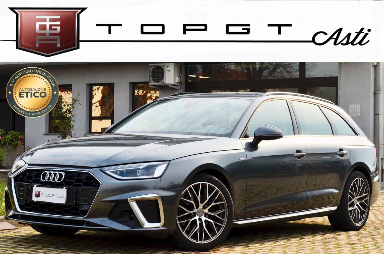 AUDI A4 AVANT 35 2.0 TDI MHEV S-LINE EXT 163cv S-TRONIC, EURO 6D, FARI LED, PELLE, PERMUTE