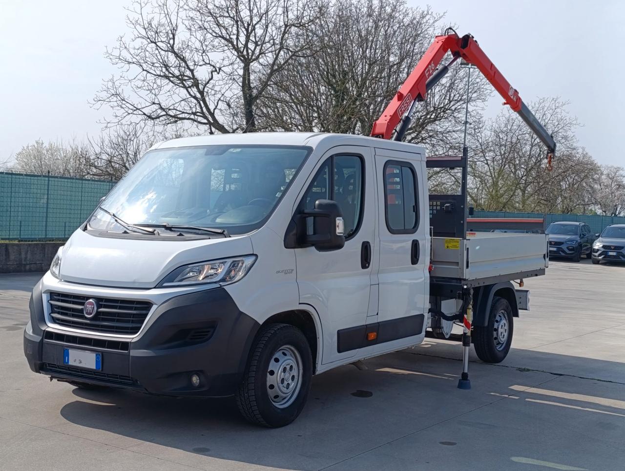 FIAT Ducato maxi 35 LH1 2.3 mjt 130cv d.cab. E6*CASSONE FISSO*GRU FASSI*