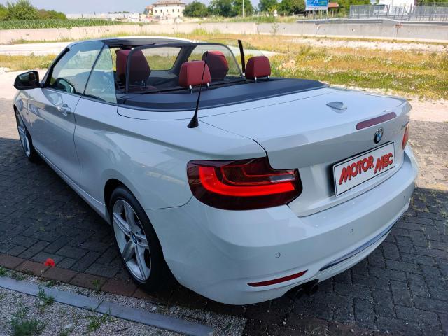 BMW 220 d 190cv Cabrio Sport Automatica, Pelle rossa, Navi