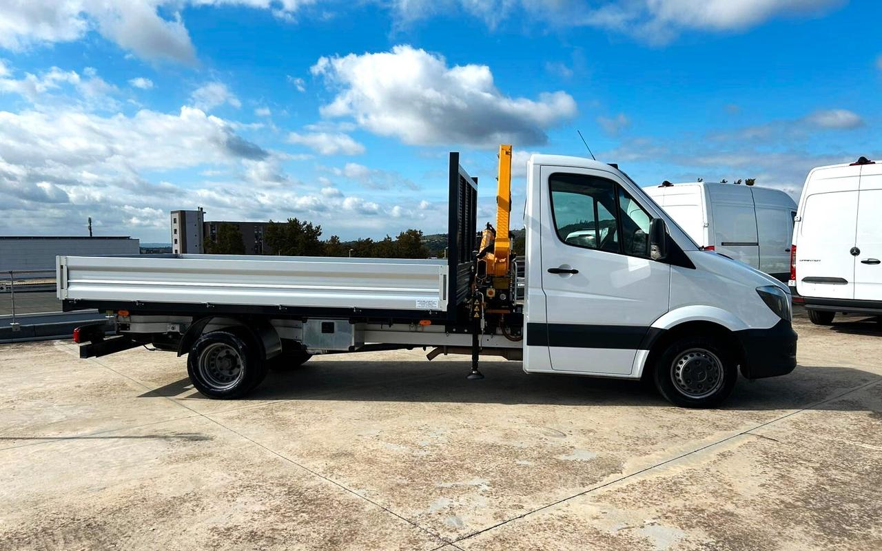 Mercedes-Benz Sprinter 419 T 43.35 Gru 3 sfili Effer + Cassone Fisso