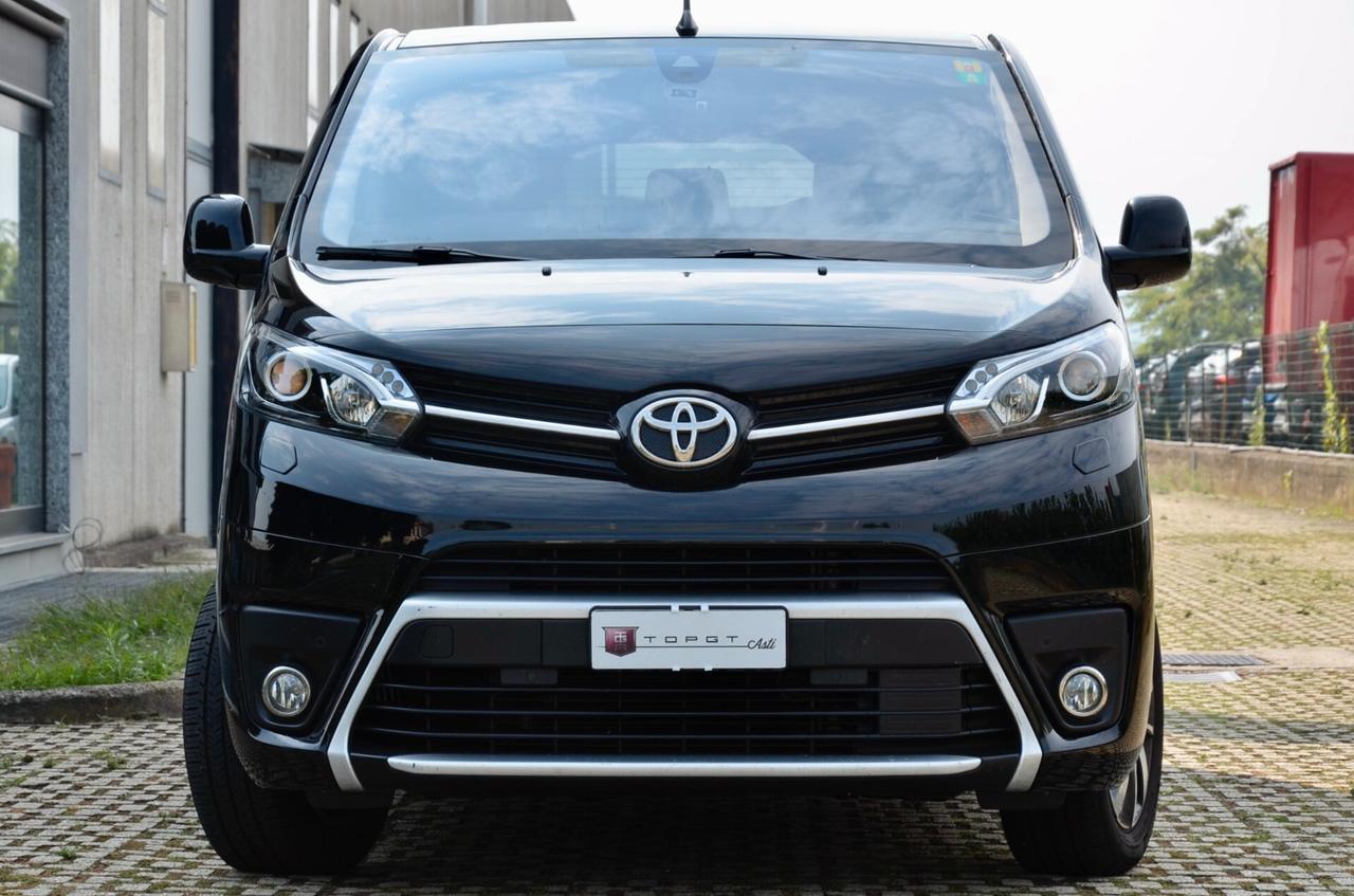 TOYOTA PROACE VERSO 1.5d 120cv LUXURY COMPACT 8 POSTI, UNICOPROPRIETARIO, TETTO, UFF ITALIANA, EURO 6D, NAVI, RETROCAMERA 360°, PERMUTE