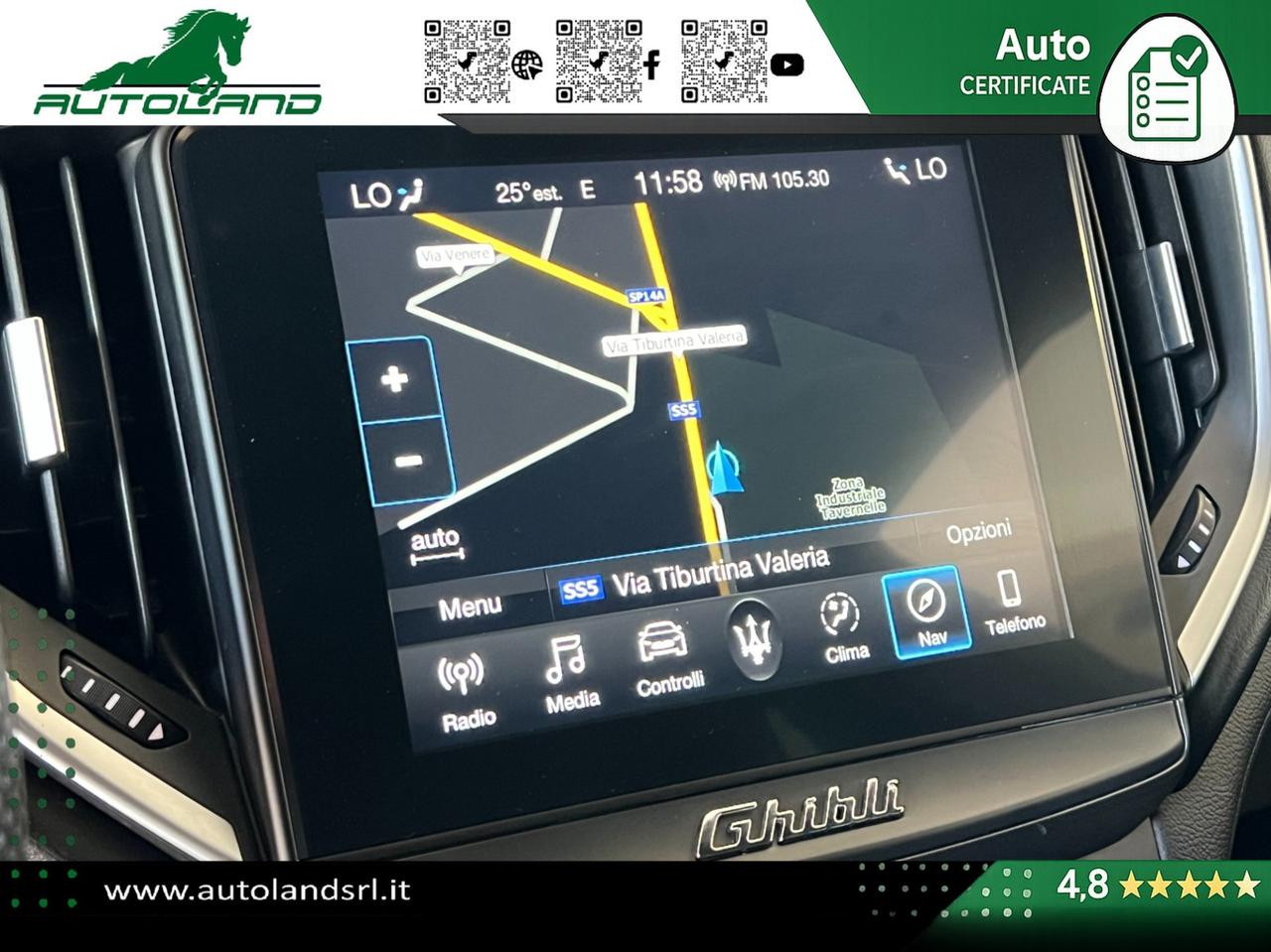 Maserati Ghibli 3.0 V6 ds Granlusso 275cv auto my19