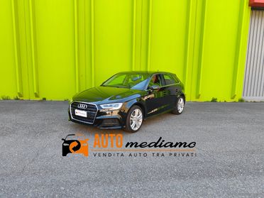 AUDI A3 SPB 35 TDI S tronic S-LINE VIRTUAL TAGLIANDI UFFICIALI