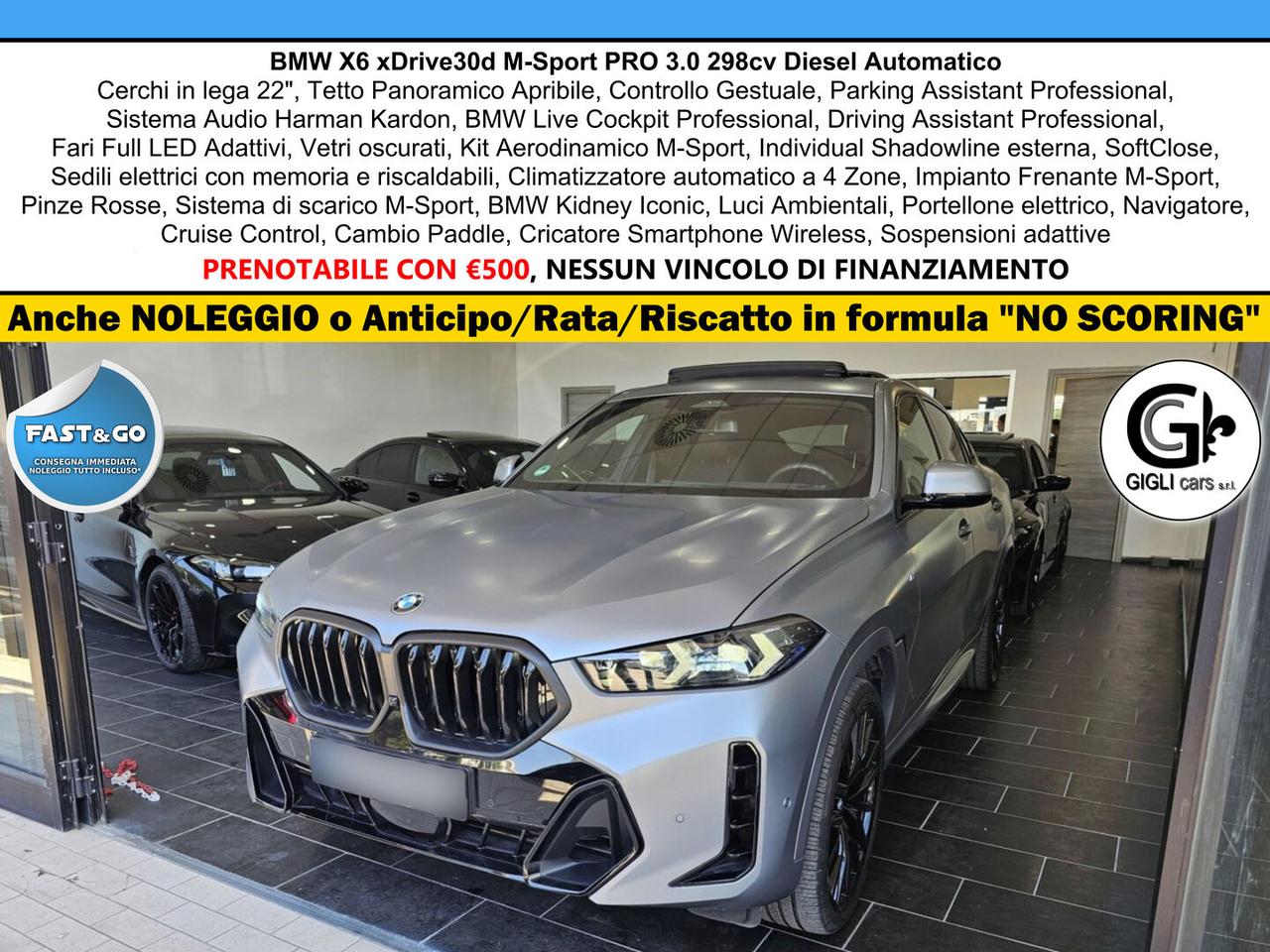 BMW X6 XDrive30d M-Sport PRO Tetto Apribile C22" MSport M