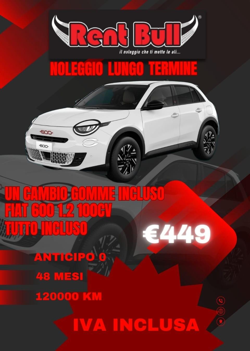 NOLEGGIO A LUNGO TERMINE FIAT 600