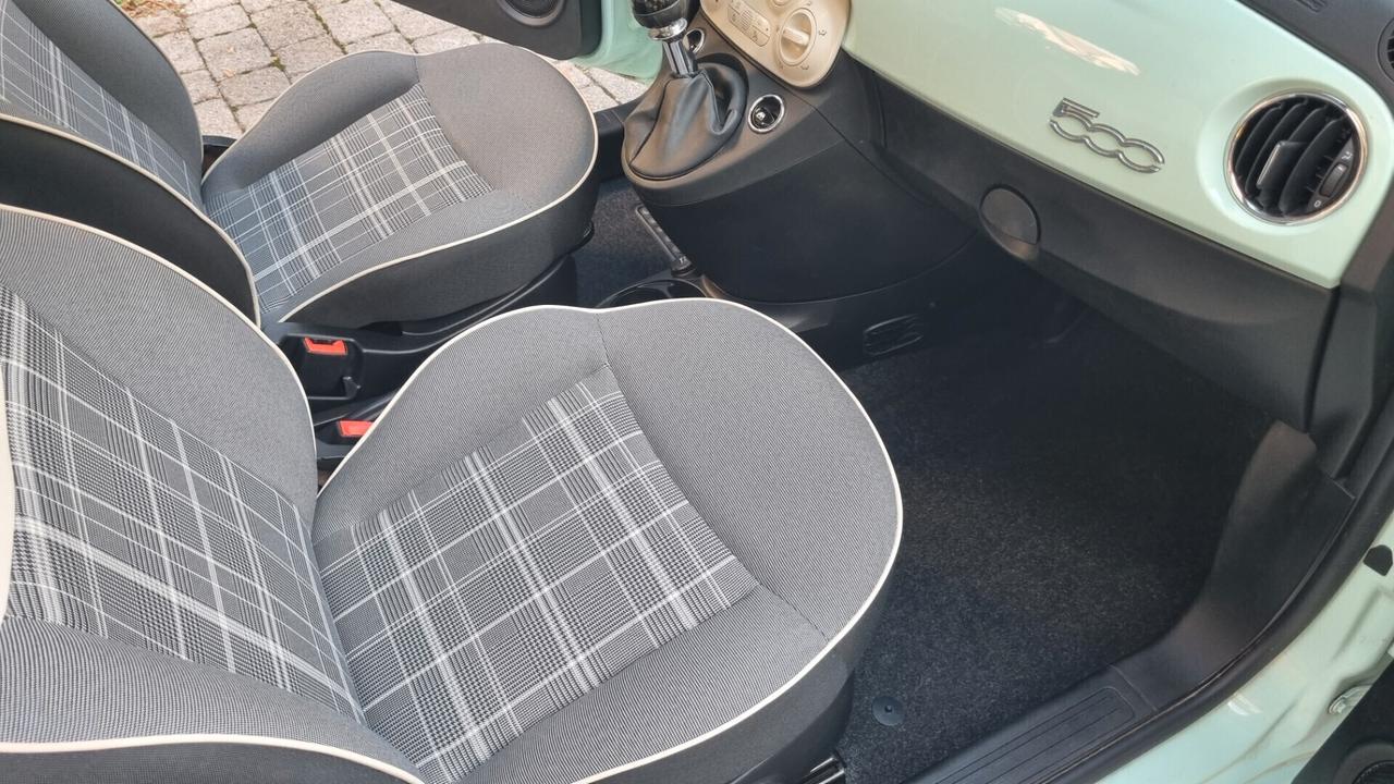 Fiat 500 1.2 Lounge 69cv anno2019 km 52000 neopat