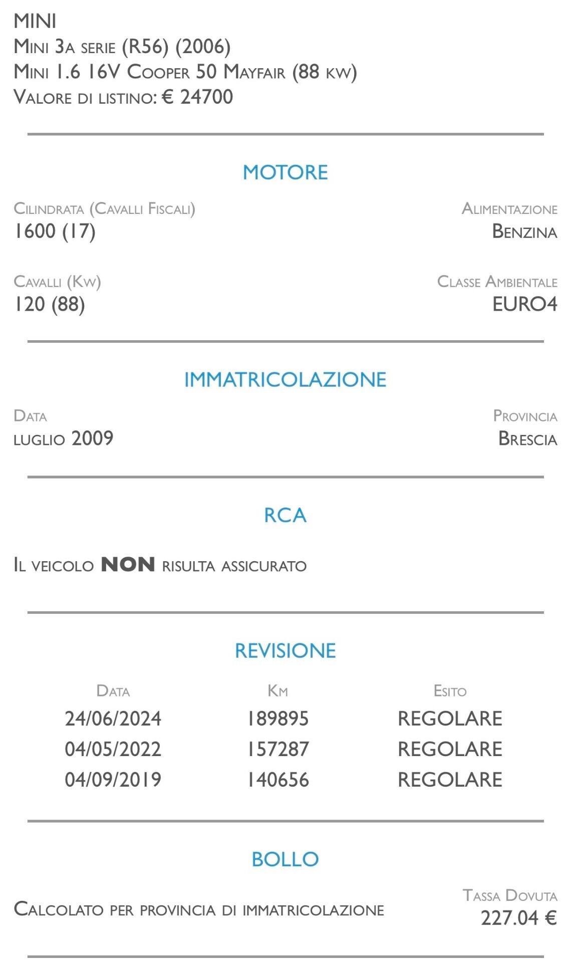Mini 1.6 16V Cooper - CAMBIO AUTOMATICO
