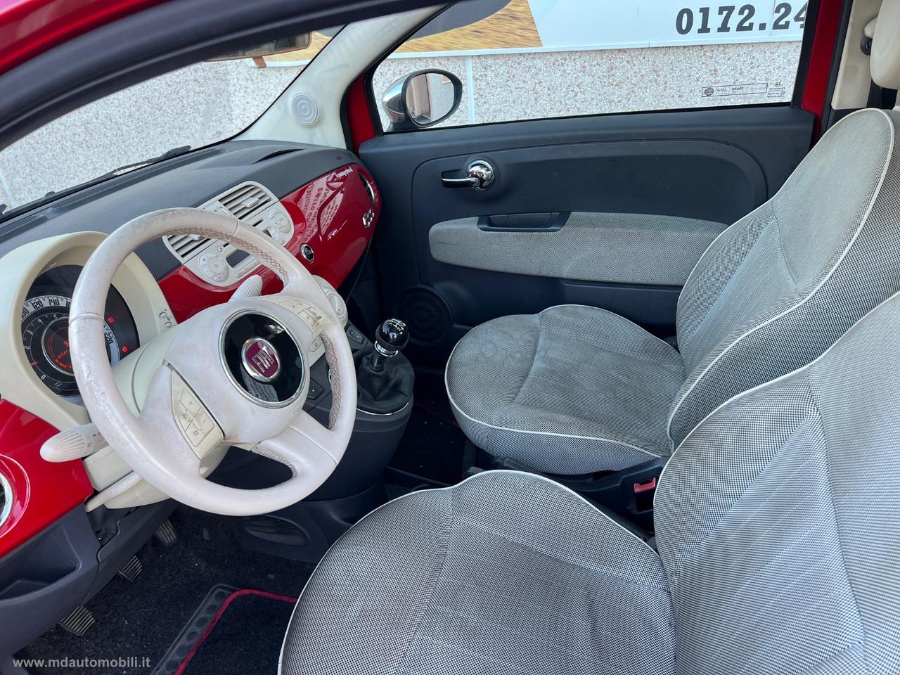 FIAT 500 1.2 Lounge SOLO KM.112000 TETTO PANORAMA