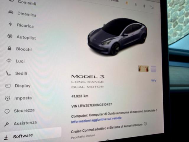 TESLA Model 3 LONG RANGE DUAL MOTOR AWD+19''+PELLE+PANORAMA